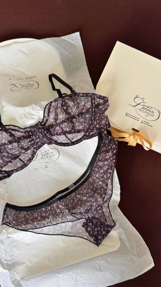 🌸 Зөөлөн торон, цэцгэн хээтэй 2 хос