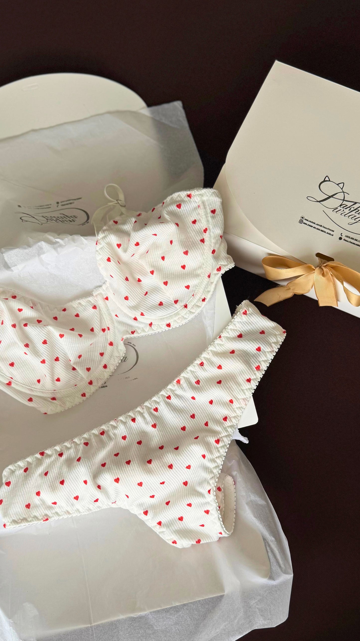 ❤️ Зүрхэн хээтэй зөөлөн 2 хос