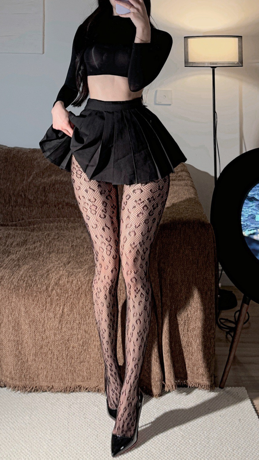 🖤 Цоохор хээтэй торон хар трико