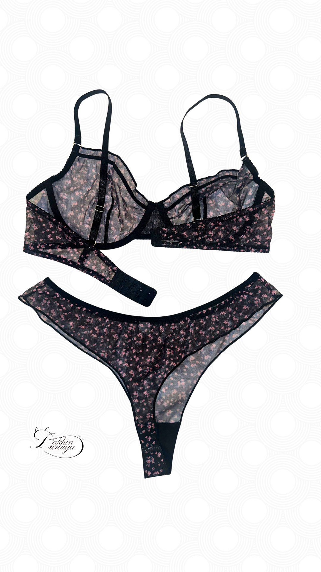 🌸 Зөөлөн торон, цэцгэн хээтэй 2 хос