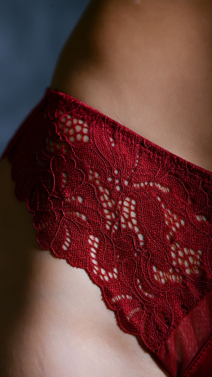 ❤️ Burgundy Lace Lingerie 3 хос